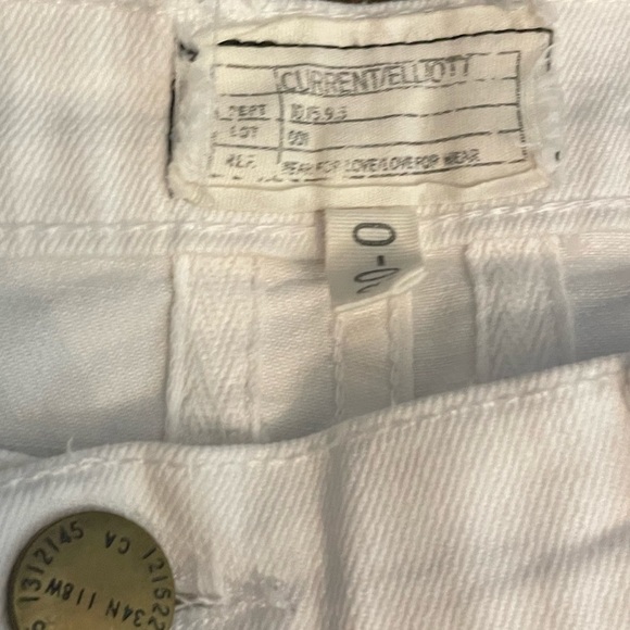 Current Elliott white wide leg denim jeans size 30 - Picture 2 of 4